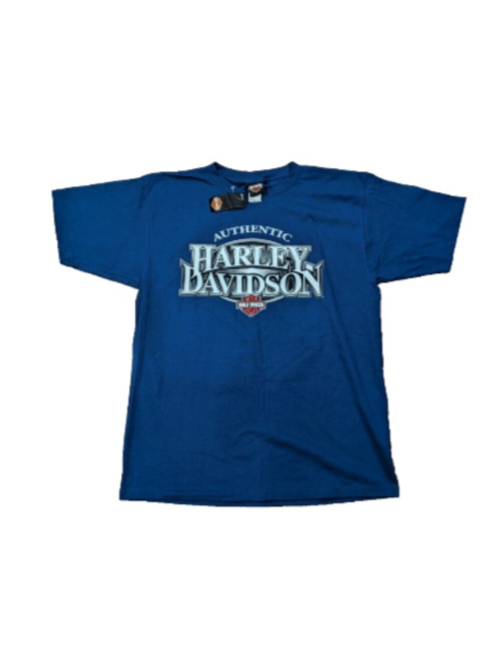 Vintage 2007 Harley Davidson Motorcycle Orlando Blue X-Large T-Shirt Made In USA
